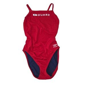 Speedo Women's 36 Guard Endurance Flyback one-piece Swimsuit Red.3940